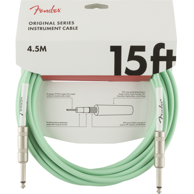 Cable Fender Original Series 4.5M Surf Green