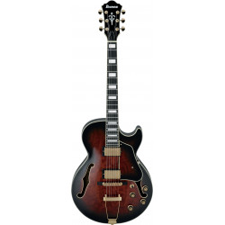 Ibanez AG95QA DBS EG Hollow Dark Brown Sunburst