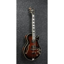 Ibanez AG95QA DBS EG Hollow Dark Brown Sunburst