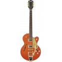 G5655TG Electromatic® Center Block Jr. Single-Cut with Bigsby® and Gold Hardware, Laurel Fingerboard, Orange Stain