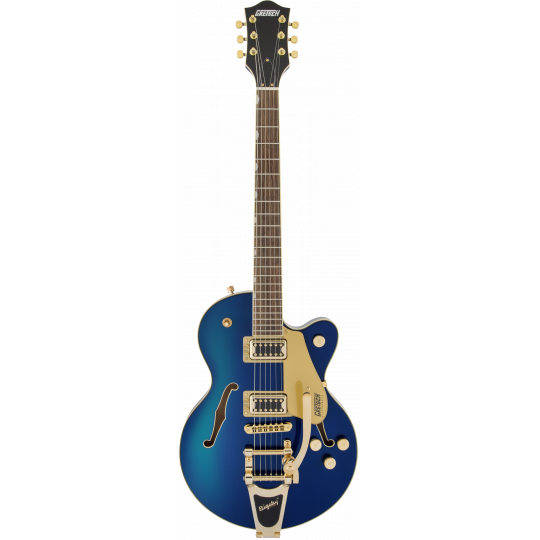 G5655TG Electromatic® Center Block Jr. Single-Cut with Bigsby® and Gold Hardware, Laurel Fingerboard, Azure Metallic