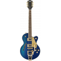 G5655TG Electromatic® Center Block Jr. Single-Cut with Bigsby® and Gold Hardware, Laurel Fingerboard, Azure Metallic