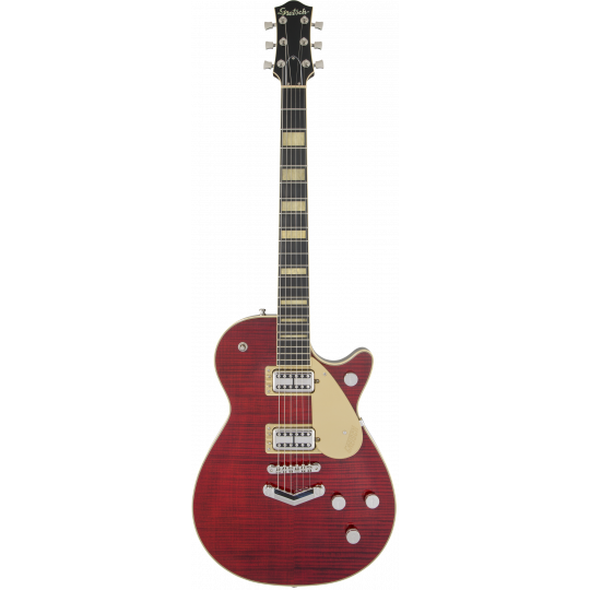 G6228FM Players Edition Jet™ BT with V-Stoptail, Flame Maple, Ebony Fingerboard, Crimson Stain