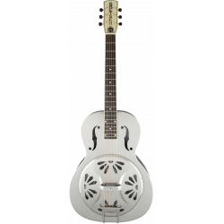 G9221 Bobtail™ Steel Round-Neck A.E., Steel Body Spider Cone Resonator Guitar, Fishman® Nashville Resonator Pickup