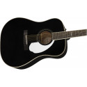 Fender Limited Edition PM-1 Deluxe Dreadnought with Case, Ebony Fingerboard, Black