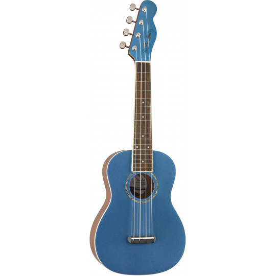 Fender Zuma Classic Concert Uke, Walnut Fingerboard, Lake Placid Blue