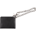 Jackson Leather Wallet with Chain Blk
