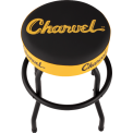 Charvel Toothpaste Logo Barstool Black and Yellow 24"