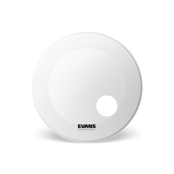 Evans 22" EQ3 Resonant Coated White BD22RGCW