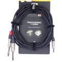 Stagg NYC2/MPS2PR Cable Mini Jack a 2 Jack 2M