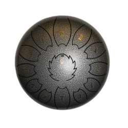 Steel Tongue Drum F-Zone 8'' 11 Notas STD811N Gris Jaspeado