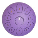 Steel Tongue Drum F-Zone 6'' 8 Notas STD618N Púrpura