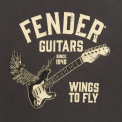 Camiseta Fender Wings To Fly Vintage Black L