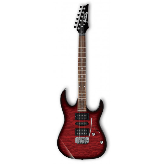  Ibanez GRX70QA Transparent Red Burst