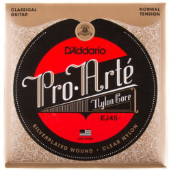 Juego cuerdas guitarra clásica D'Addario EJ45 serie Pro-Arté