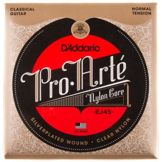 Juego cuerdas guitarra clásica D'Addario EJ45 serie Pro-Arté