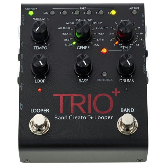 Pedal de efectos Digitech Trio Plus Band Creator + Looper Pedal de efectos Digitech Trio Plus Band Creator + Looper