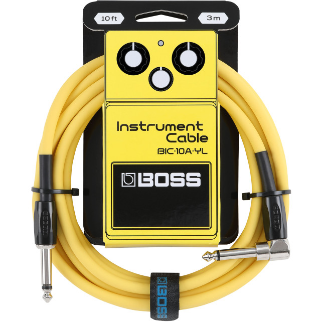 Boss Bic-10A Yellow Cable Jack-Jack acodado 3m