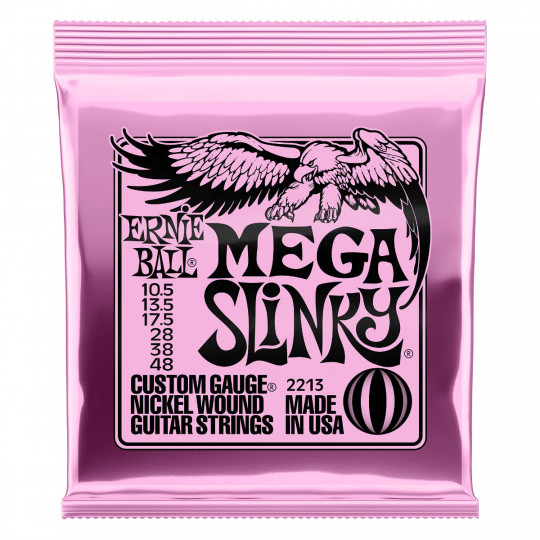 Ernie Ball 2213 Mega Slinky 10.5 - 48 Juego de cuerdas guitarra eléctrica