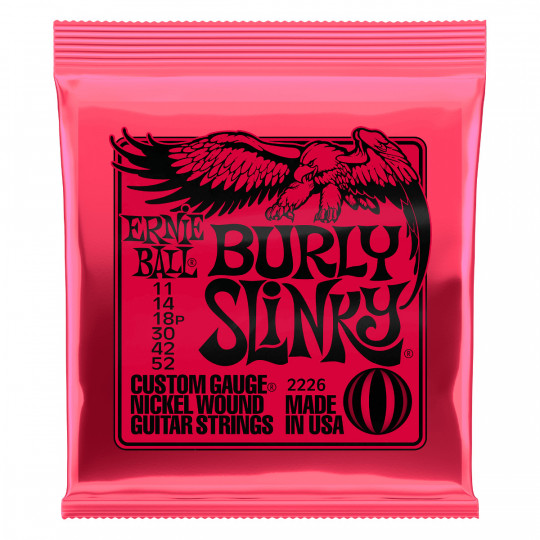 Ernie Ball 2226 Burly Slinky 11 - 52 Juego de cuerdas guitarra eléctrica