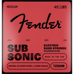 Fender Subsonic 7250M Bass Strings Nickel Plated Steel 45-105