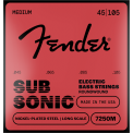 Fender Subsonic 7250M Bass Strings Nickel Plated Steel 45-105