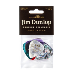 Set Púas Dunlop Celluloid Medium Variety Pack-1