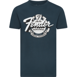 Camiseta Fender World Wide Vintage Navy M