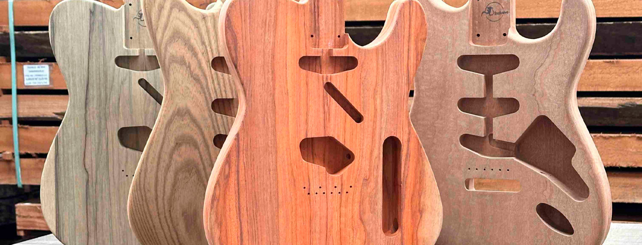 Maderas más empleadas en guitarras eléctricas